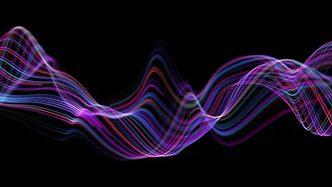 Closeup of Big data light speed warped flow. Abstract digital data stream o.. Stock Footage 324197295