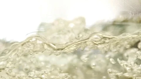 Closeup of blue bubbles underwater Stock Footage 76506053