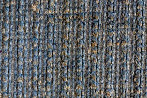 Closeup of a blue carpet, background texture Stock Photos