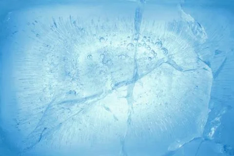 Closeup of blue ice background Stock Photos