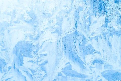 Closeup to blue ice background texture Stock Photos