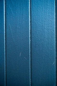 Closeup of Blue Painted Wall Texture with Vertical Lines Stock Photos