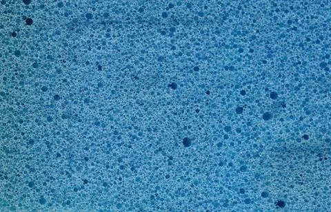 Closeup blue sponge texture background Stock Photos