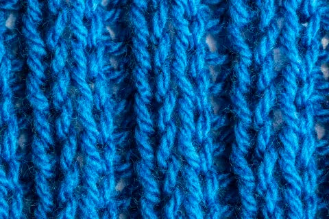 Closeup of blue wool Stock Photos