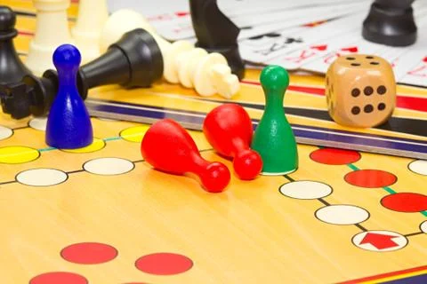Closeup of board games Stock Photos