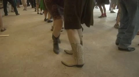 Closeup of Boots Dancing Stock Footage 11151640