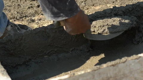 Closeup of box with cement Video stock 43200453
