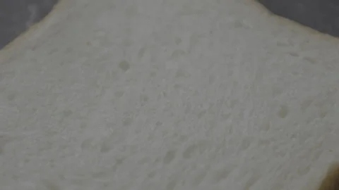 Closeup of a bread on backdrop Stock Footage 305426117
