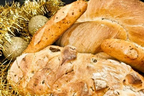 Closeup of bread Stock Photos