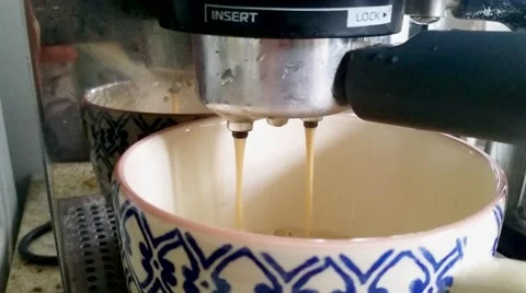 Closeup of Brewing Coffee Stock Footage 68000489