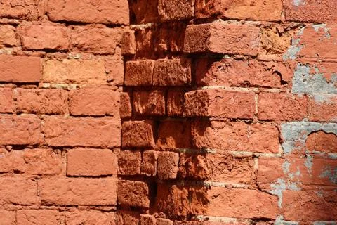 Closeup of brick wal Foto stock
