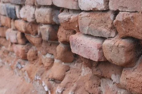 A closeup of brick wall Stock Photos