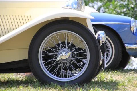 Closeup of British MG Stock Photos