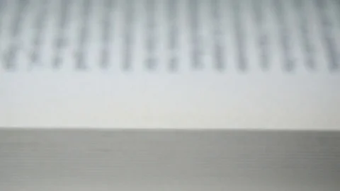 Closeup browsing book Stock Footage 71043205