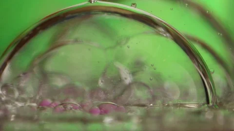 Closeup of Bubble Panning Shot Stock Footage 75739533