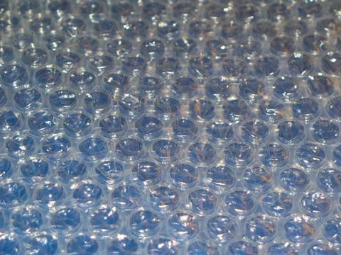 A CloseUp of Bubble Wrap Stock Photos
