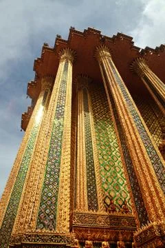 Closeup of buddhist temple Stock Photos