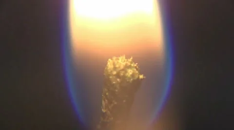 Closeup of burning candle 스톡 동영상 60651360