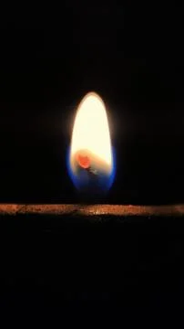 Closeup of a burning lamp Stock Photos