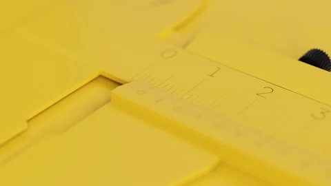 Closeup calipers animation. 3d render. Minimalism Stock Footage 99162360