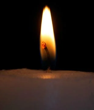 Closeup of candle flame Stock Photos