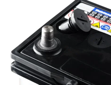 Closeup car battery Stock Photos