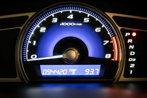 Closeup car dashboard Stock Photos