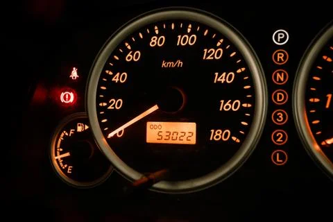 Closeup car dashboard Stock Photos