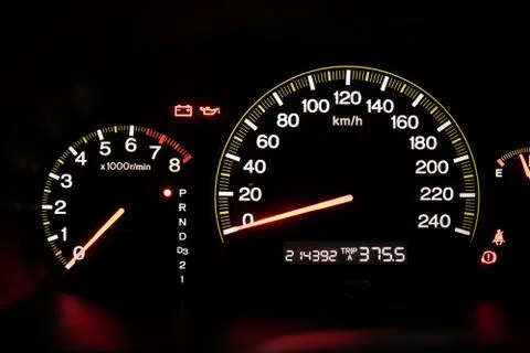 Closeup car dashboard Stock Photos