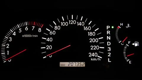 Closeup car dashboard Stock Photos