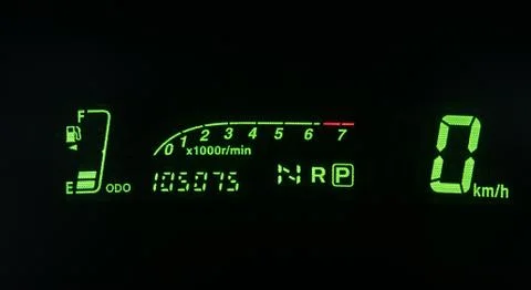 Closeup car dashboard Stock Photos
