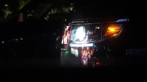 Closeup of car lights Stock Footage 101826065