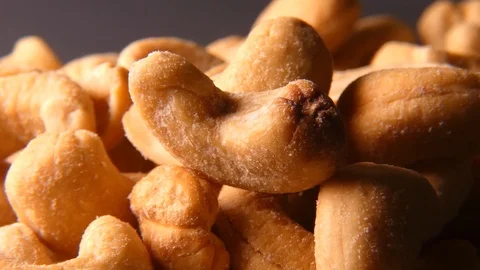 Closeup of cashews Stockbeeldmateriaal 111673020