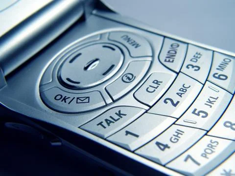 Closeup of cellular phone Stock Photos