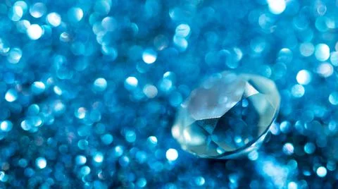 Closeup of cerulean diamond Stock Photos