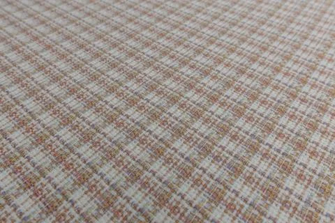 Closeup of checkered fabric with textile texture background Illustration