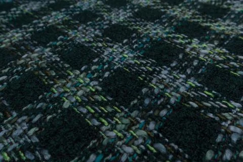 Closeup of checkered fabric with textile texture bacground Stock Photos