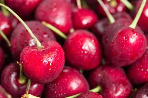 Closeup cherries Stock Photos