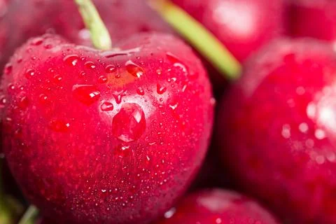 Closeup cherries Stock Photos