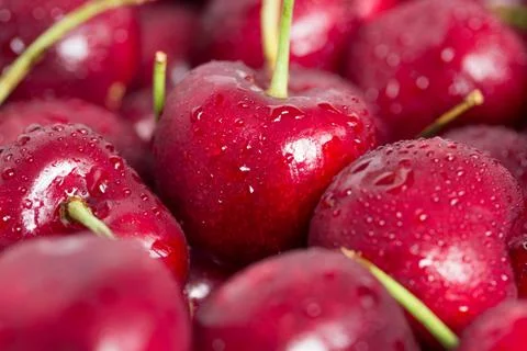 Closeup cherries Stock Photos
