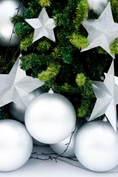 Closeup chirstmas tree Stock Photos