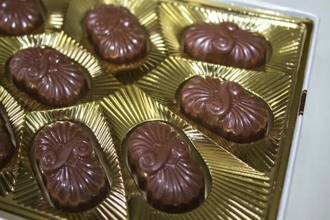 Closeup chocolate biscuits bakery roll Stock Photos