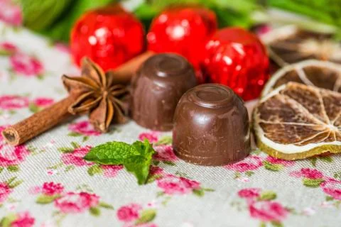 Closeup chocolate Stock Photos