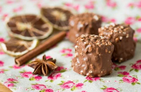 Closeup chocolate Stock-Fotos