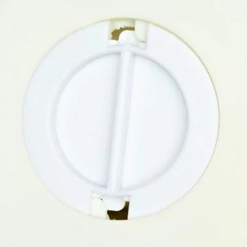 Closeup circle door exit box saving Stock Photos