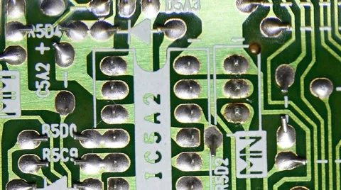 Closeup of a circuit board 스톡 동영상 59152046