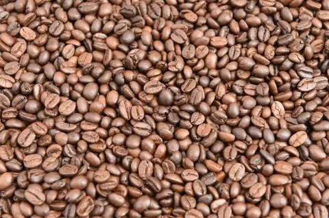 Closeup coffee beans Foto stock