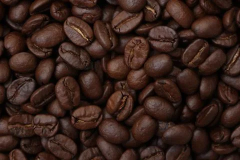 Closeup of a coffee beans Stock Photos
