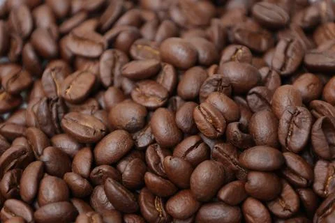 Closeup of a coffee beans Stock Photos