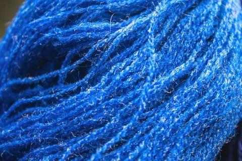 Closeup color threads background texture Stock Photos